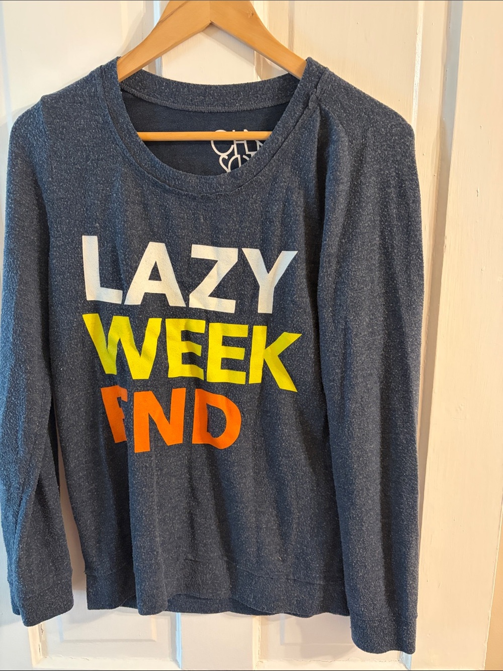 5 for $25! Chaser "Lazy Weekend" Long Sleeve Sweatshirt